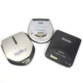 D-121 Sony De301 Portable Cd Players Lot Of 3 Discman And Philips Magnavox Parts