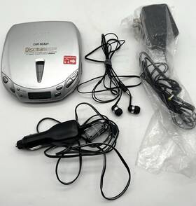 E446ck Sony Discman Esp2 Portable Cd Player W Car Adapter And Charger Works