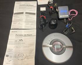 D-ej106 Sony Ej106 Cd Walkman With Ac Adapter And Car Kit Amazing Sound Working Ex