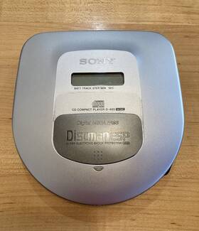 No.d-465 Sony Discman Esp Cd Player - Model D-465 With Mega Bass And Ac Plug Tested