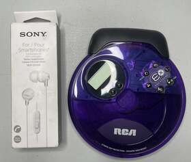 Rp2502cp Sony Rca Ex Esp Xtreme Translucent See Through Purple And New Earbuds