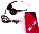 Srf-20w Sony Vintage Fm Only Red Walkman Clean Works