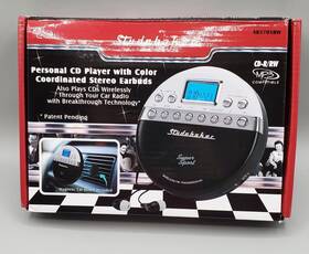 Sb3705bw Studebaker 077283010552 Super Sport Portable Cd Player Plays Wirelessly Car Radio