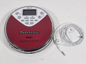 Studebaker Sb3706rw Studabaker Portable Rechargeable Anti Skip Bluetooth Mp3 Cd Player With Fm