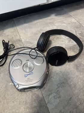Sc-2460sr Supersonic Personal Cd Player With Sony Headphones