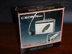 Sz-33 Crown Vintage Japan Portable Stereo Cassette Player New