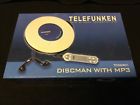 Tcd6901 Telefunken Discman Portable Cd Player Sony Diskman Walkman