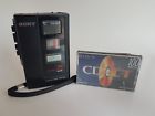 Tcm-38v Sony Rare Vintage Portable Personal Cassette Recorder Player Flat Mic