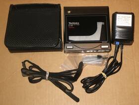 Sl-xp5 Technics Sl-x5 Vintage Cd Player With Adapter Case Strap For Parts Repair As Is