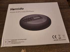 Pc0201b Tp01 Rechargeable Portable Cd Player For Car Hernido Discman Light Cosmetic Damage