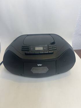 Tyler Tau106 Portable Stereo Cd Player Boombox Am/fm Radio Brand Model