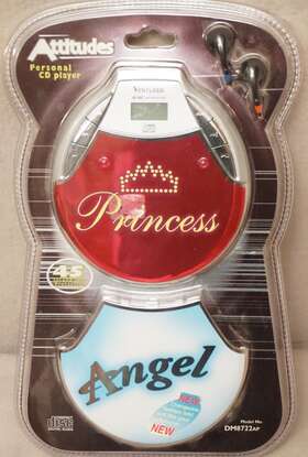 Dm8722ap Venturer Personal Cd Player With Stylish Princess Design New Factory Sealed