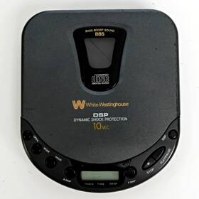 Westinghouse Wdm-11203ck White-westinghouse Dsp 10sec Bass Boost Sound Cd Player Vintage - Works