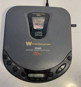 Wdm-11220 Westinghouse White Personal Portable Cd Player With Line Out Tested/works