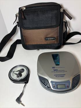 Wdm13510 White Westinghouse Discman White-westinghouse Portable Cd Player Tested/works