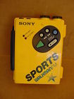 Wm-f5 Sony Vintage Sports Walkman Yellow Radio Works Great
