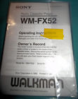 Wm-fx52 Sony Wmfx52 Walkman Radio Wm-fx52 Sony Wmfx52 Walkman Radio