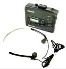 Wm-fx41 Wm-x41 Sony Walkman Cassette Player Model Headphones Euc