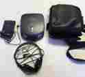 Xp-520 Aiwa Compact Disc Player In Caselogic Zippered Case Headphones