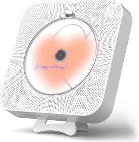 Yintiny Cd1-white Rechargeable Cute Cd Player Bluetooth 5.0 Portable Music Remote Control