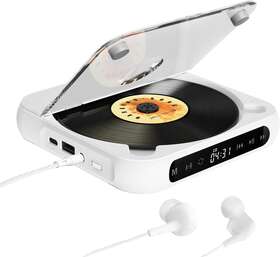 Zyokata 445039593582 Portable Cd Player Personal Players With Bluetooth For Car Rechargea