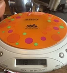 Sony Walkman D-EQ550 Orange Polka Dot Portable Cd Player Powers Rare Design. Fixed Price $269.99.