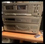 Marantz Vintage Dual Cassette Deck Silver Stereo Stack Audio Component. Fixed Price $368.00.