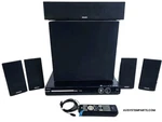 Philips HTS3555/37 Dvd Home Theater System 5.1CH,1000W W/ Speakers. Fixed Price $249.00.
