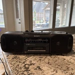Sony CFS-200 Am/fm Radio Tape Cassette Recorder Player -works Great. Fixed Price $36.95.