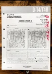 Sony D-T40 Cd Player / Discman Corr. Service Manual *original*. Fixed Price $9.97.