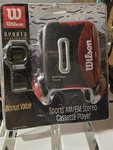 Sealed Vintage Wilson WG1W Am Fm Stereo Cassette Player Walkman W/ Watch. Fixed Price $149.99.