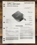Kenwood DPC-341 DPC-441 Cd Player Service Manual *original*. Fixed Price $14.97.