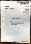 Sony D-E300AN -E301 -E305 -307 Cd Player Supp. 2 Service Manual *original*. Fixed Price $9.97.