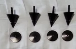 Black Chrome Speaker Spike Set 4 Pcs.. Fixed Price $45.00.