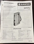 Sanyo . MAY/84/ M1170 Mini Cassette Recorder Service Manual. Fixed Price $20.00.