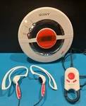 Sony D-EJ100PS Psyc Walkman Portable Cd Player White/orange W/ Headphones Tested. Fixed Price $179.95.