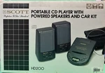 Vintage Nos Htf Scott HD200 Portable Cd Player With Powered Speakers And Car Kit. Fixed Price $110.00.