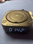 Cd Player Portable Alarm Clock, Monodeal,desktop Black Wireless Phone Charger. Fixed Price $42.99.
