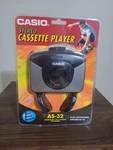 Casio AS-32 Portable Stereo Cassette Player W/ Headphones , New Sealed Vintage. Fixed Price $49.89.
