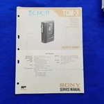 Sony TCM-3 Service Manual Original Paper Oem Repair Guide Usa. Fixed Price $29.95.
