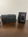 Vintage Portable Cassette Player Lot Of 2, Sharp, Realistic For Parts. Fixed Price $15.00.