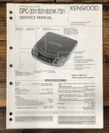 Kenwood DPC-331 -531 -631K -731 Cd Player Service Manual *original*. Fixed Price $14.97.