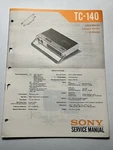 Sony TC-140 Cassette-corder Tape Recorder Deck Service Manual Original Genuine. Fixed Price $13.99.