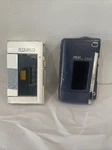 Vintage Akai PM-01 Radio Cassette Player W/case Pearl White For Parts. Fixed Price $39.99.