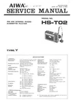 Aiwa Walkman HS-T02 Service Manual Color Maintenance Repair. Fixed Price $13.97.