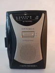 Optimus Am/fm Stereo Personal Cassette Player/extended Bass/auto Reverse 14-1244. Fixed Price $29.65.
