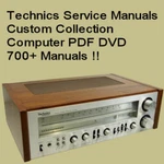 Technics Service Manual, Receiver Tuner Amplifier, Repair Pdf Computer Dvd. Fixed Price $12.97.