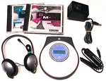 Mtv 2002 MP3 Cd Player 6449/SA + Coby Headphones Sony Adapters Set. Fixed Price $199.95.