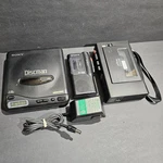 Sony Discman D-11 & Cassette-corder TCM-121 M-425 Microcassette For Parts Read. Fixed Price $29.15.