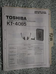 Toshiba KT-4065 Service Manual Original Repair Book Stereo Tape Deck Player. Fixed Price $19.98.